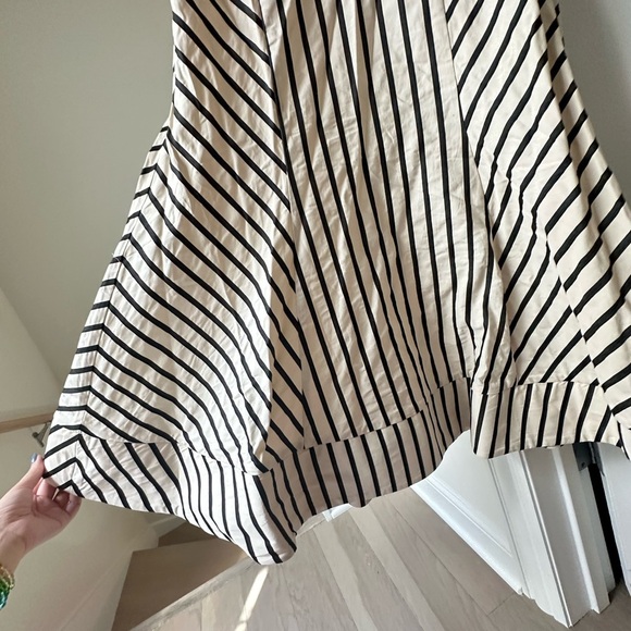 C/MEO Black and white striped halter neck midi dress size M/US 6 - Picture 7 of 10